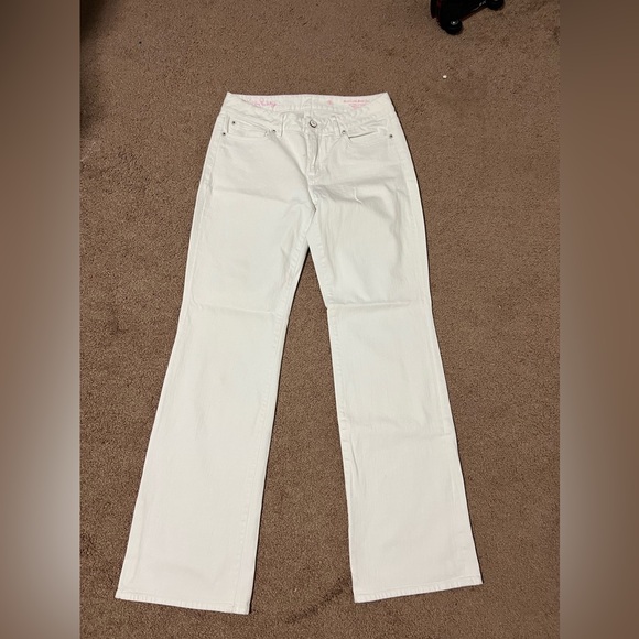 Lilly Pulitzer main line  Boot Cut flare  Jeans White - Picture 6 of 15